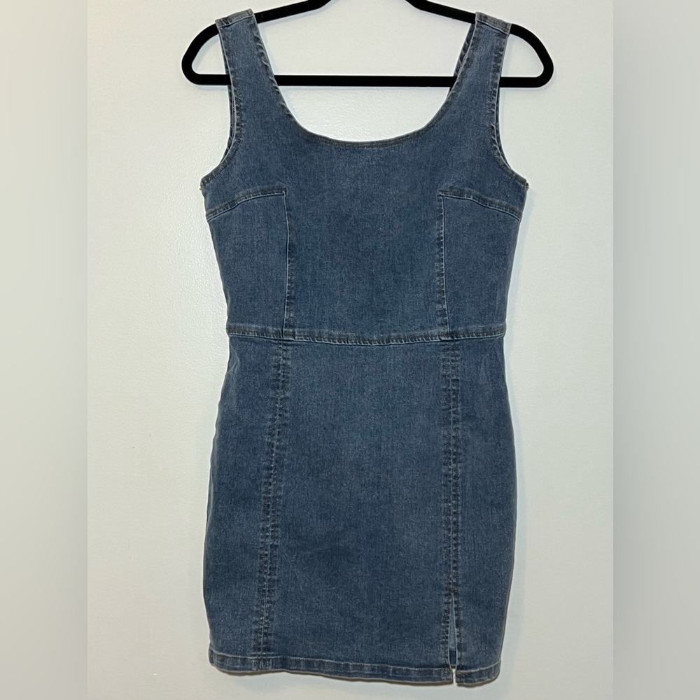 Denim Sleeveless Mini Dress